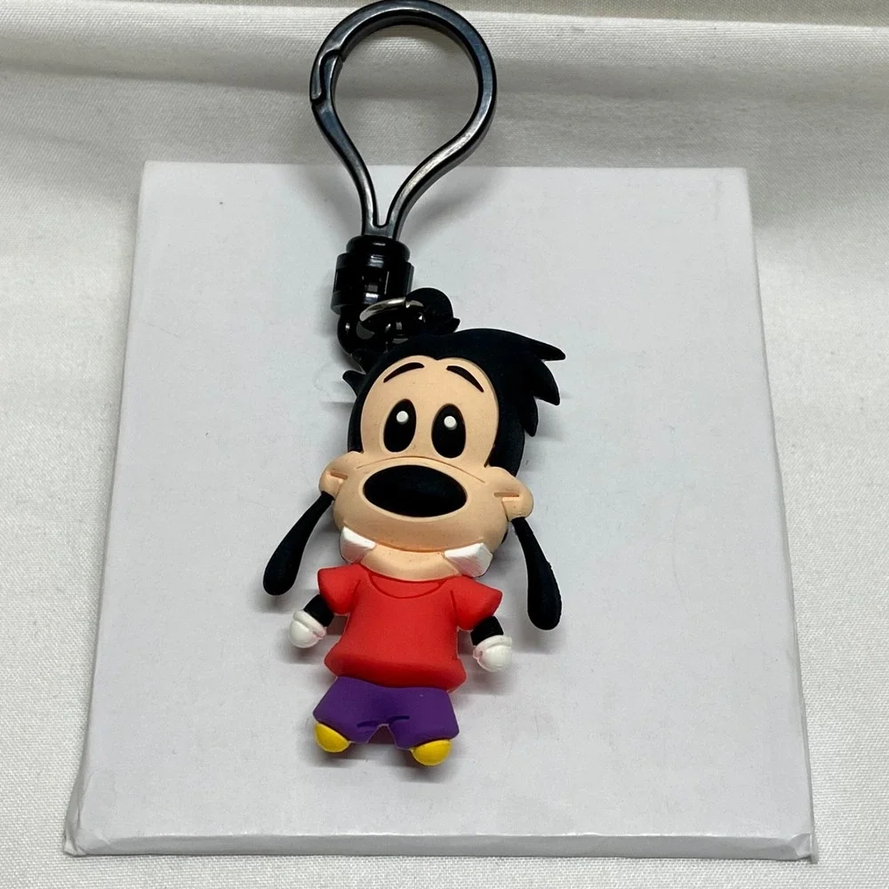 Disney Character Keychain Figure Lot 5 Keychains Goofy Dark Wing Duck + More NOS